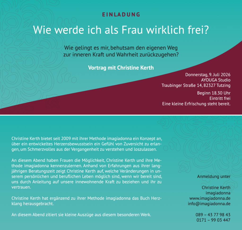 Einladung Christine Kerth